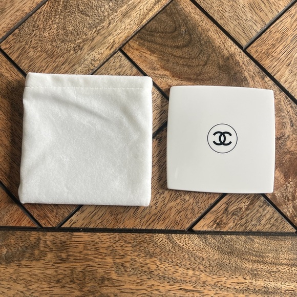 CHANEL | Accessories | Chanel White Compact | Poshmark